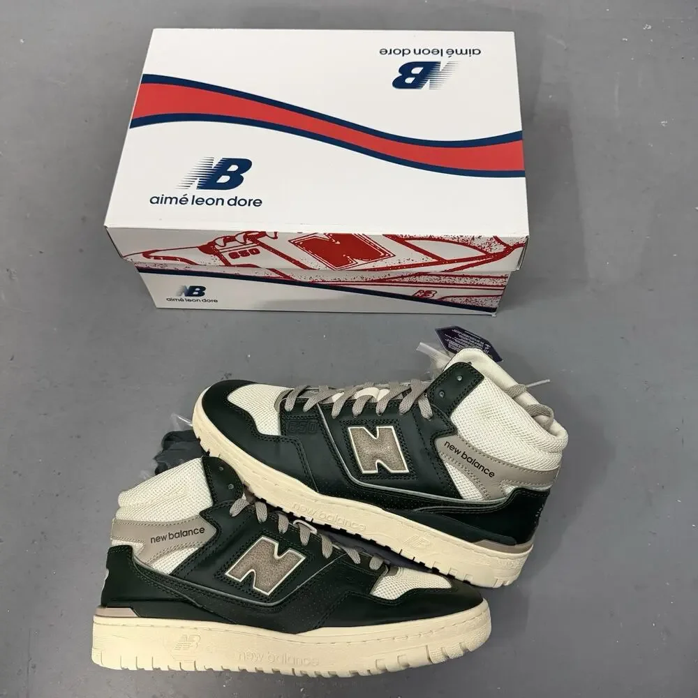 Size 9.5 - Aimé Leon Dore x New Balance 650R Green Grey